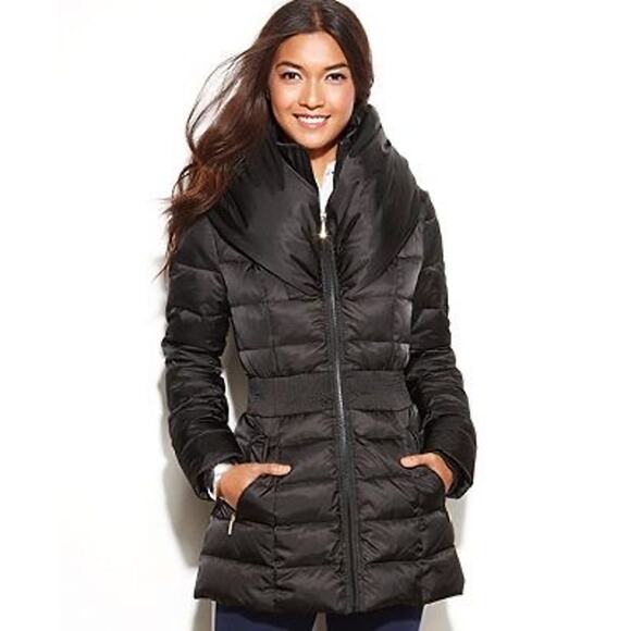 Laundry by Shelli Segal Black Insulated Down Puffer Jacket Size Large - Picture 1 of 12